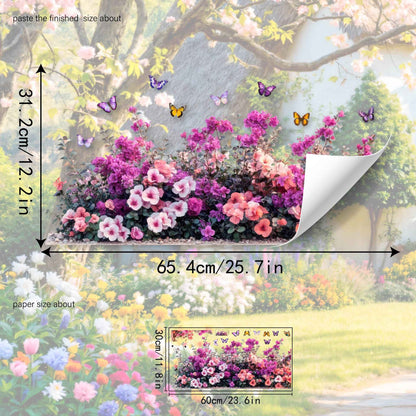 💐Colorful Floral Bouquet Window Sticker🖼️(Cut to size freely)