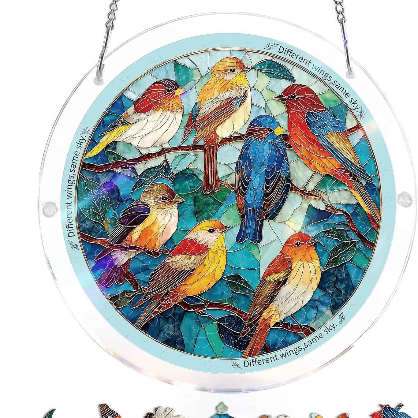 ☀️LAST DAY 45% OFF🔥Acrylic Jigsaw Puzzle Suncatcher - Holy Light of Jesus