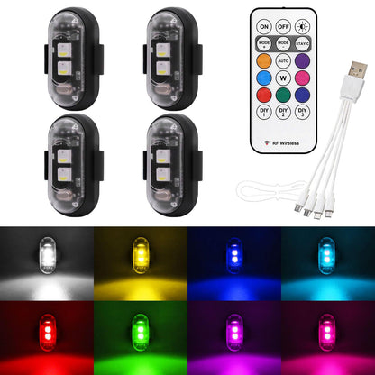 🔥Last Day 50% OFF| 🚗🌈RGB Car Ambient Lights🏍️🚨