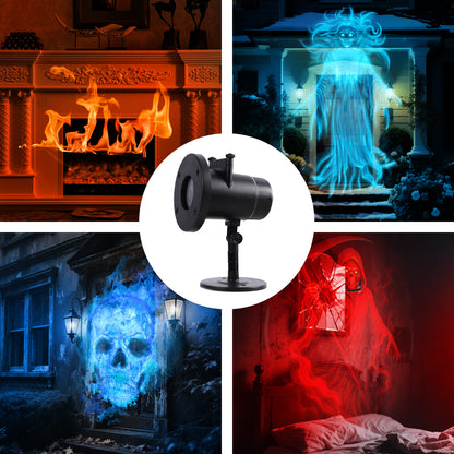 🎃Turn Your Home Into a Haunted Halloween Wonderland | 10 Unique HD Projection Patterns, 32FT Ultra-Large Display