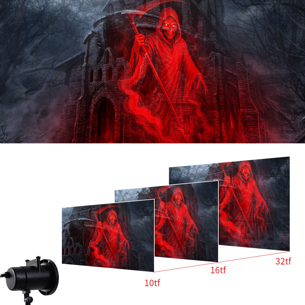 🎃Turn Your Home Into a Haunted Halloween Wonderland | 10 Unique HD Projection Patterns, 32FT Ultra-Large Display