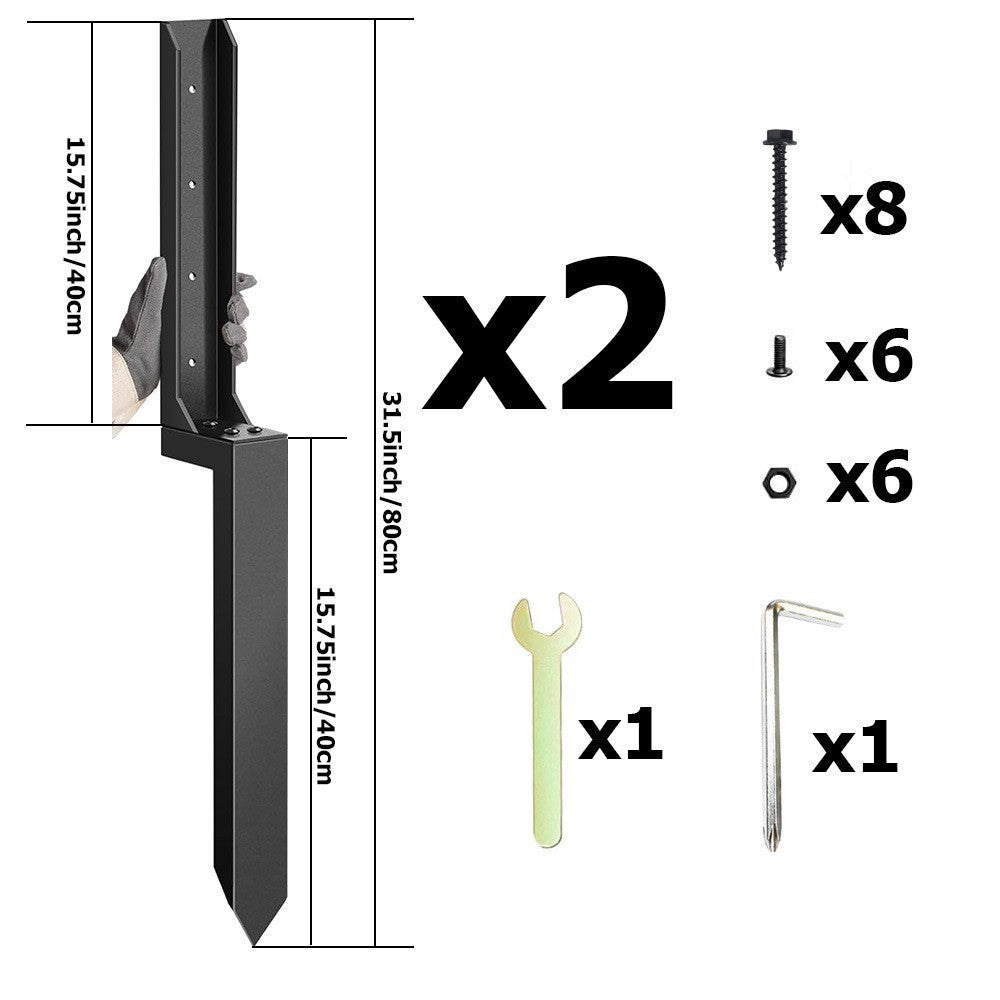 Repair kit for heavy-duty fence posts