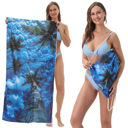 🔥Hot Sale 51% OFF🔥🏖️ 2-in-1 Organic Cotton Towel Bag
