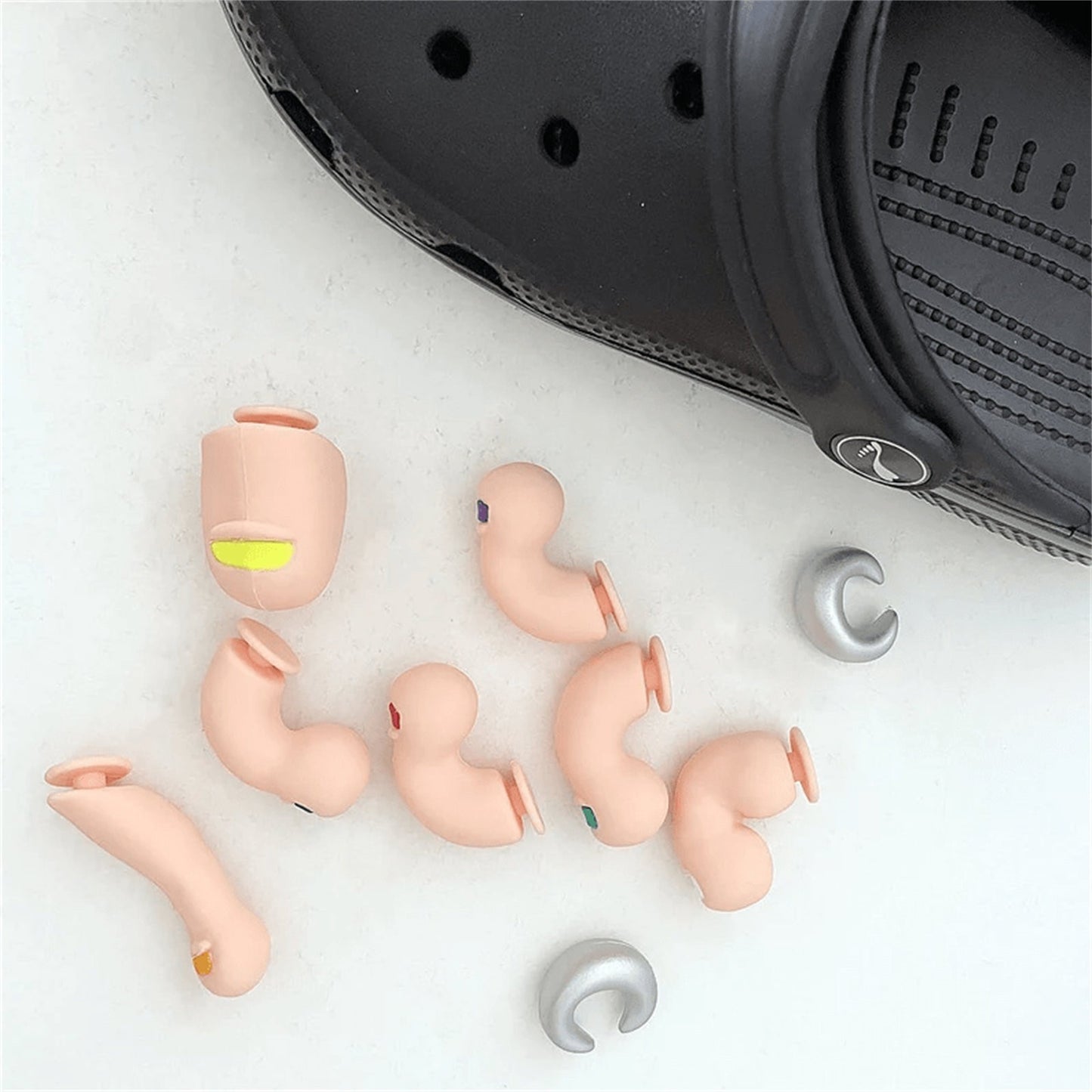 🎁Buy 1 Get 1 Free🎁| 🫧Novelty Cartoon Toes Design Crocs Shoe Decoration👣
