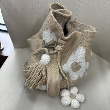🌸NEW ARRIVAL LIMITED TIME OFFER ✨🌻Crochet Bucket Bag for Women——One tote. Endless summer vibes.🌼