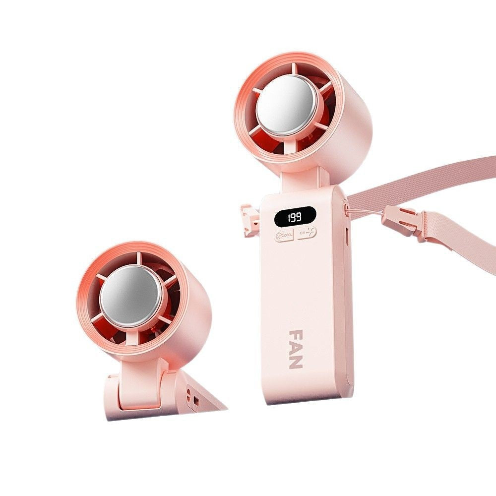 Upgraded Handheld Portable Turbo Fan with Ice Cooler & Variable Speed