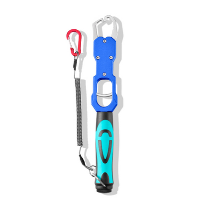 🎁Father's Day Gift 2-in-1 Fish Gripper with Scale, Aircraft-Grade Aluminum Alloy Heavy Duty Fish Lip Holder, 40lb Load Bearing Anti-Slip 360° Swivel Handle, Corrosion Resistant Fishing Tool for Fresh Saltwater Angler Dad