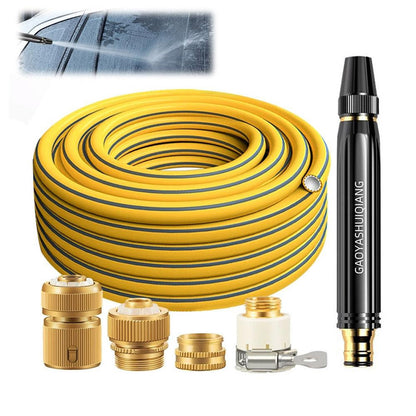 🔥Last Day 50% OFF🔥 High-Pressure Garden Hose Nozzle Kit 🚗💦 Car Wash & Plant Watering Spray Gun