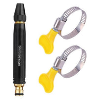🚿1 Straight Spray Nozzle + 2 Stainless Steel Hose Clamps (Hose Not Included)