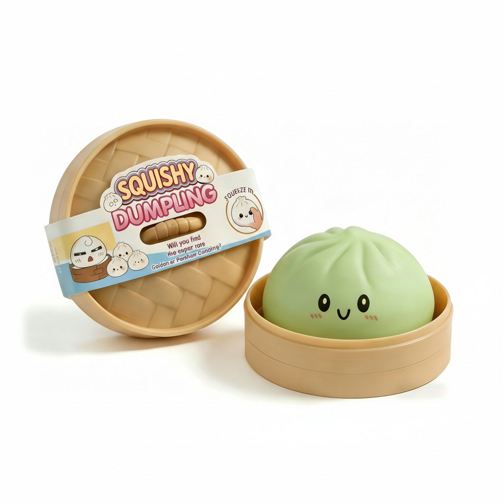 Kawaii Cute Rainbow Dumpling Squishy Stress Toy – Soft Slow-Rising Stress Relief Toy