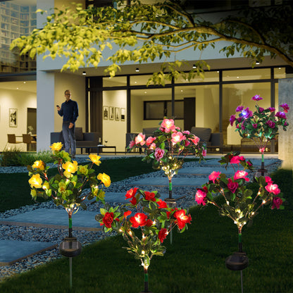 🔥Last Day 50% OFF|💐Simulation Flower Ground Stake Solar Light💐💡