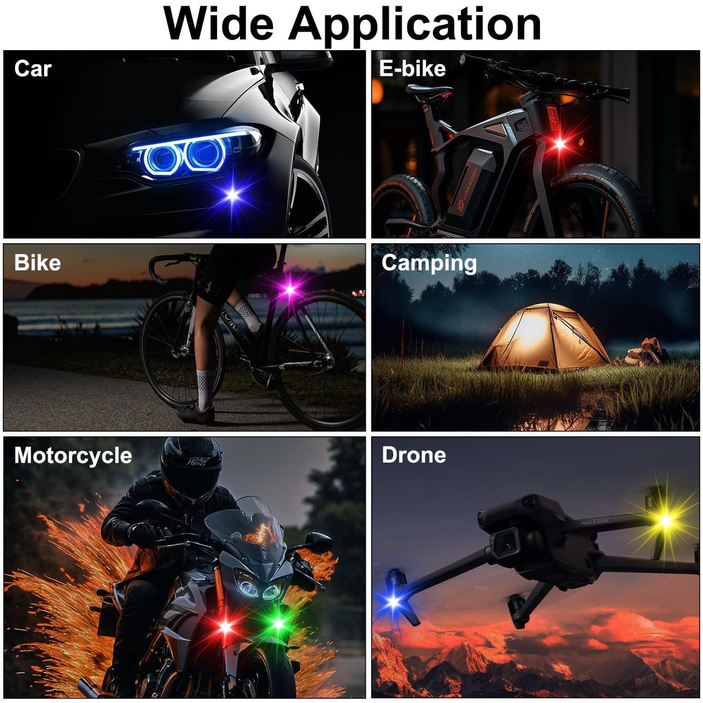 🔥Last Day 50% OFF| 🚗🌈RGB Car Ambient Lights🏍️🚨