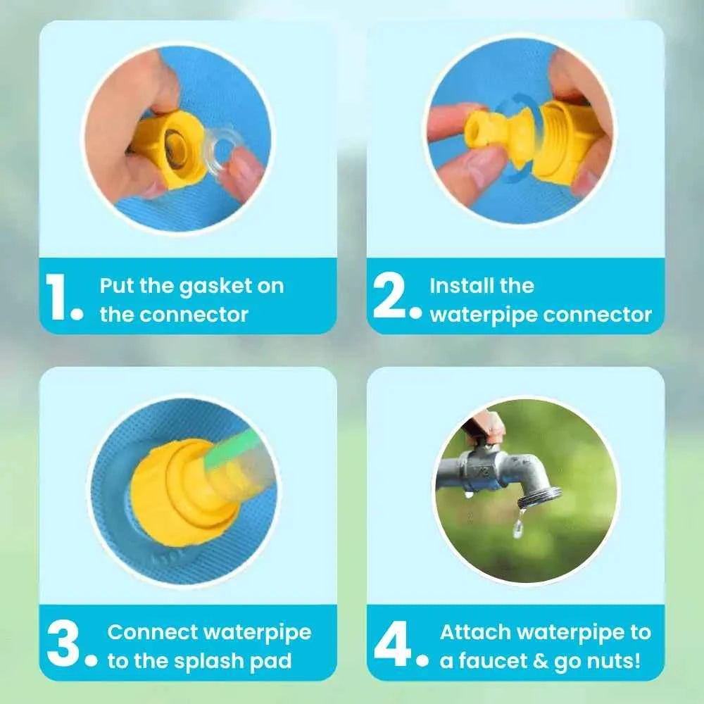 🐾 Pet Splash Pad | Summer Outdoor Water Fun Mat