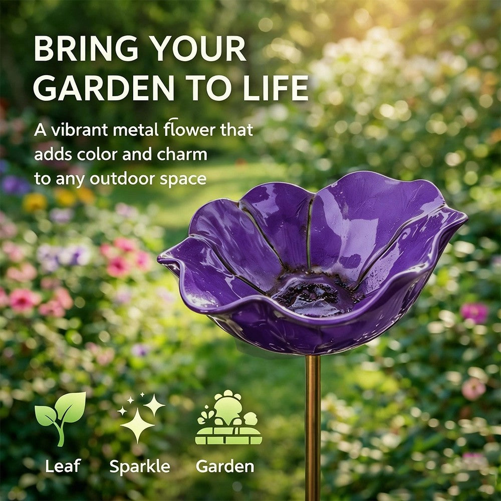 🐝 Pollinator-Friendly Flower Bird Bath – Your Garden’s New Must-Have