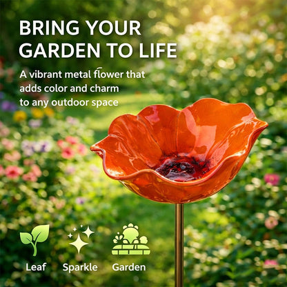 🐝 Pollinator-Friendly Flower Bird Bath – Your Garden’s New Must-Have