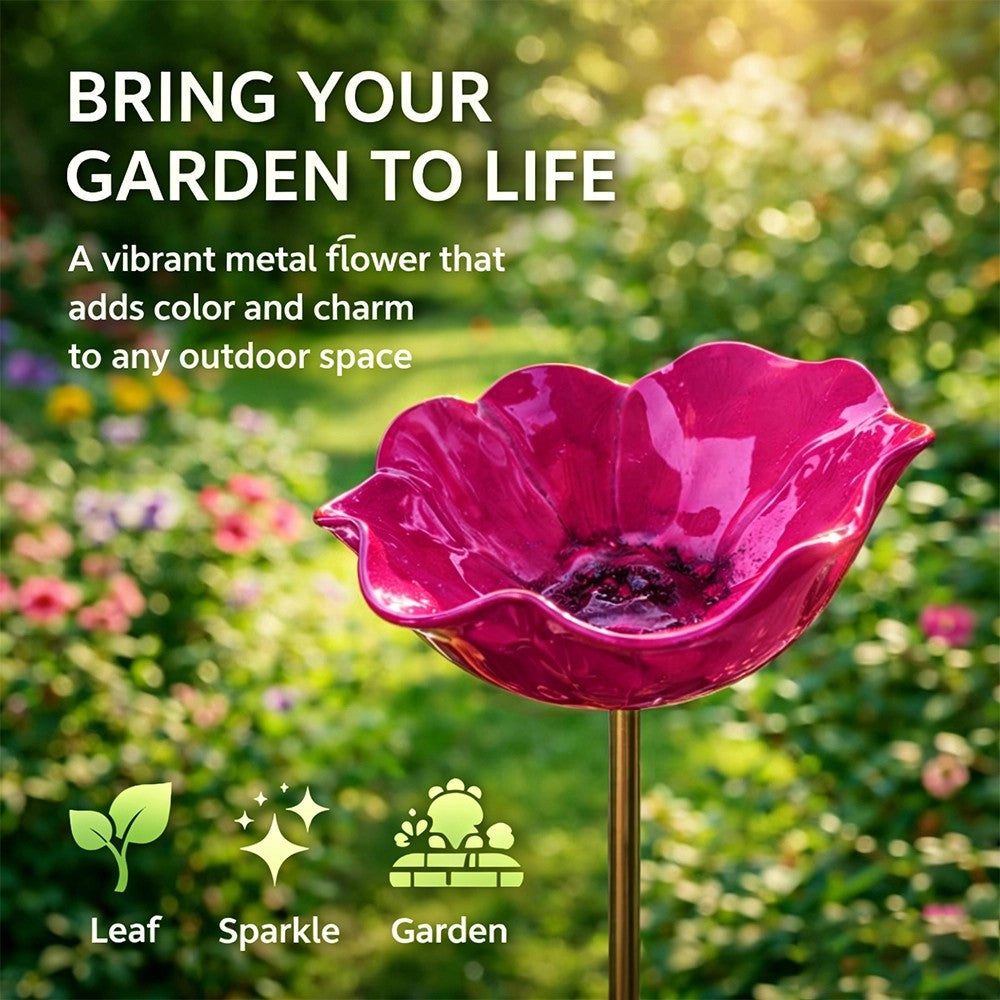 🐝 Pollinator-Friendly Flower Bird Bath – Your Garden’s New Must-Have