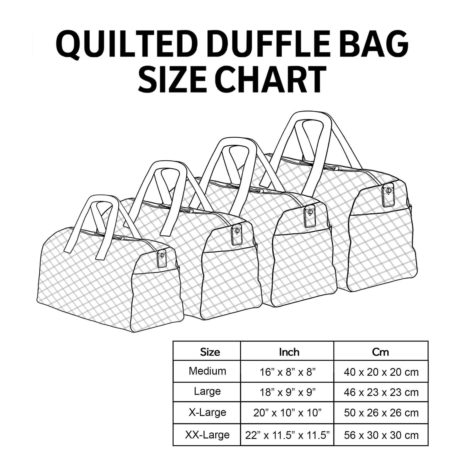 Hippie Journey Quilted Duffle Bag GFTOTP10823