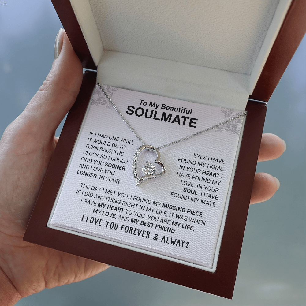💖 To My Beautiful Soulmate Necklace | Gift for Your Loved One