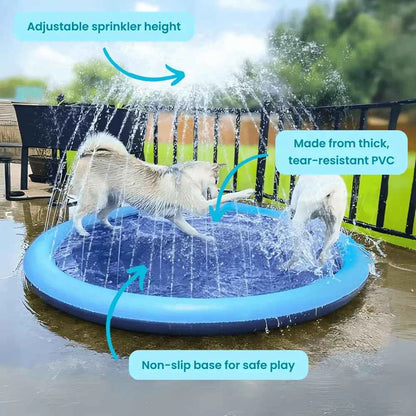 🐾 Pet Splash Pad | Summer Outdoor Water Fun Mat