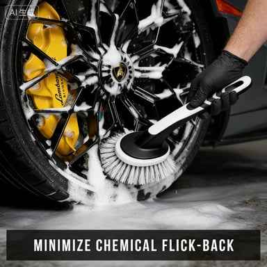 V+ Wheel Barrel Brush, Cleaning Brush for Wheels, 1 Pack