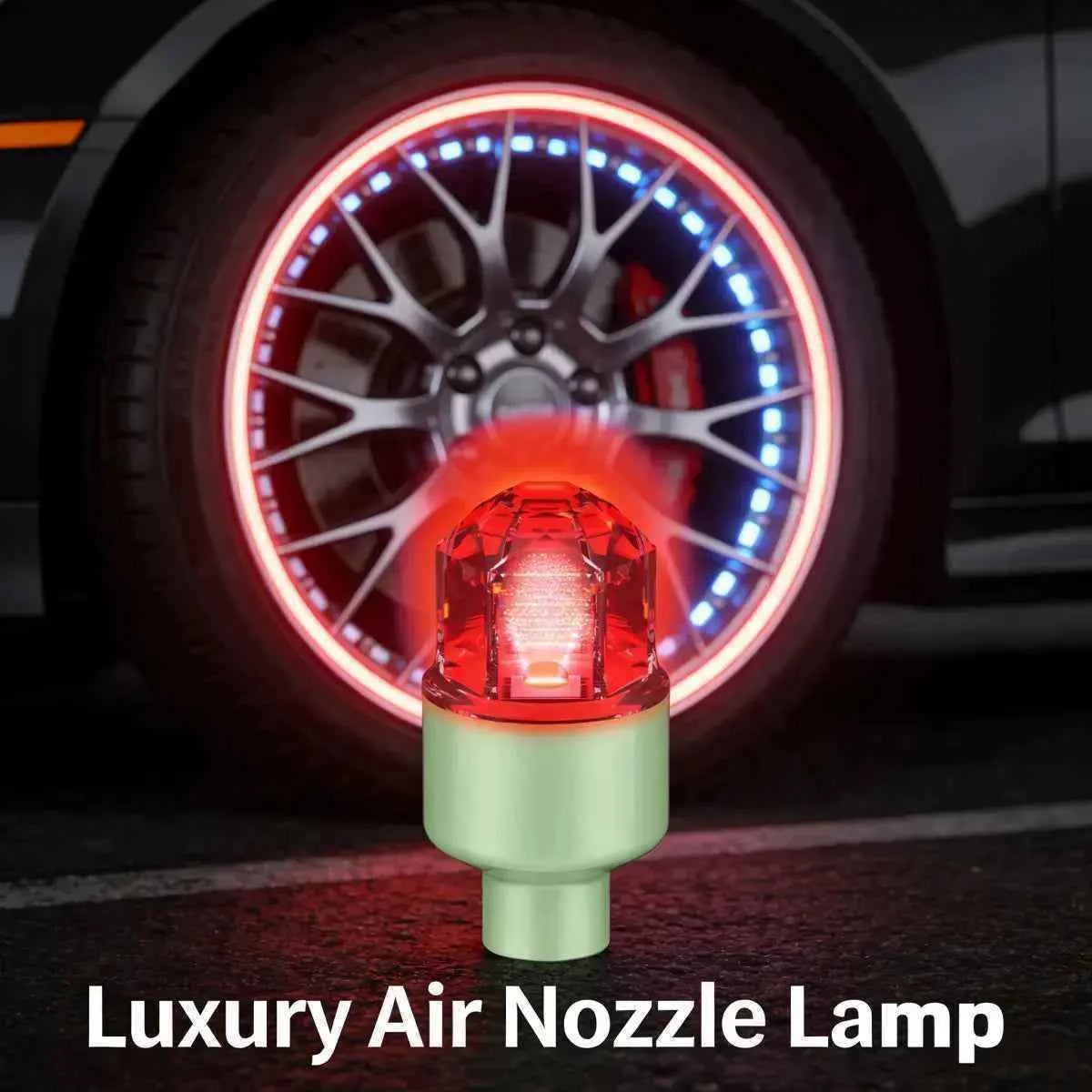 🚗 LED Wheel Light Valve Caps | Waterproof Vibration-Sensitive Glow