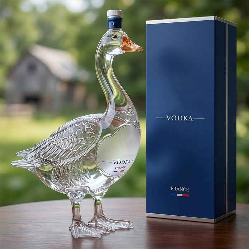 🔥2026 Limited Edition | ⚡️🍾30th Anniversary 3D Sculpted Vodka Goose Bottle🪿
