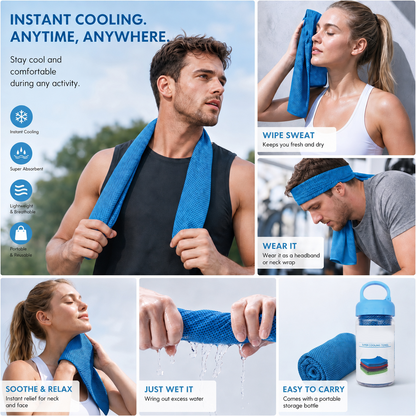 🩵Last Day Buy 1 Get 1 Free🩵🌞 Summer Essential-❄Absorbent Quick-Drying Gym Cooling Towels
