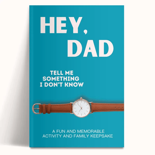 📖❤️Hey, Dad! Tell Me Something I Don't Know Journal—A Keepsake He’ll Cherish Forever