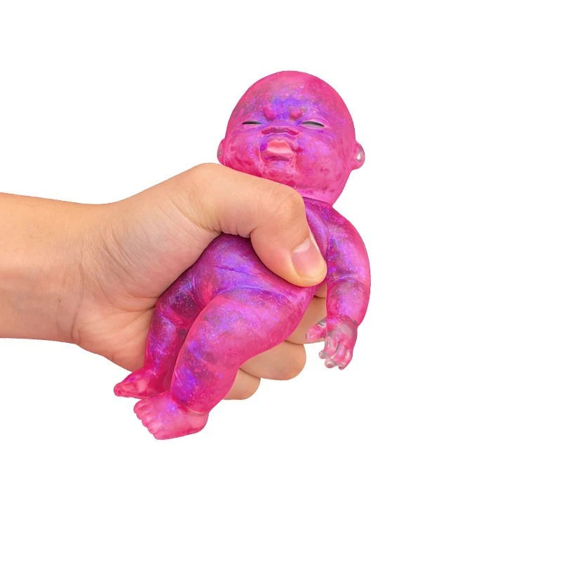 🧸 Squishy Baby Glitter Toy | Slow Rising Stress Relief Fidget