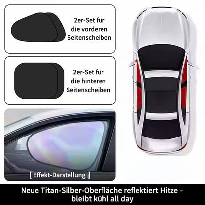 🚗Elektrostatische Sonnenschutzfolie für Autoseitenfenster – Sichtschutz, Hitzeschutz und Sonnenblende