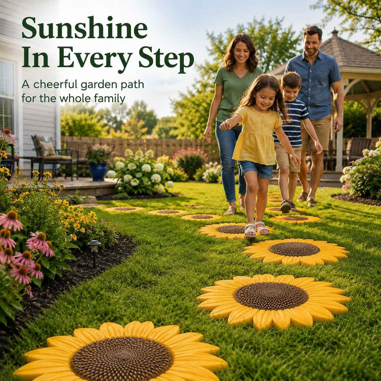 💥 LAST DAY 50% OFF - 🌻 Reusable Sunflower Stepping Stone Mold