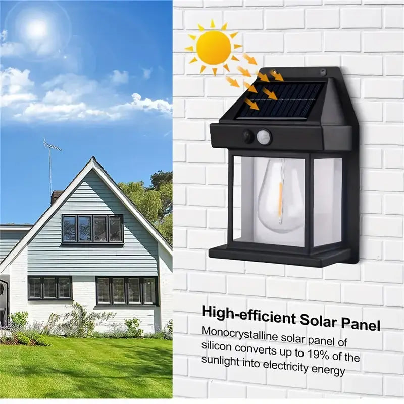 🌞 Solar Outdoor Wall Lights | Motion Sensor Waterproof IP65