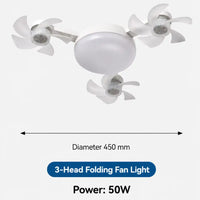Three-light fan lamp
