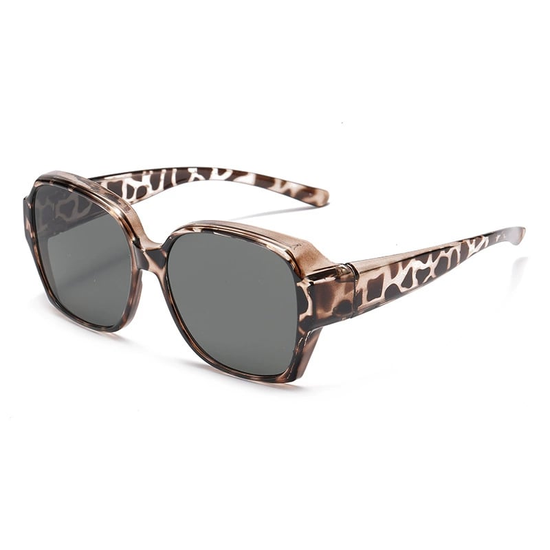 🎉BUY 1 GET 1 FREE 😎 Wraparound Cat-Eye Over Glasses Sunglasses – Full-Cover UV400 Shield Shades for Daylong Comfort 🕶️