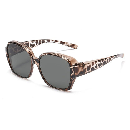 🎉BUY 1 GET 1 FREE 😎 Wraparound Cat-Eye Over Glasses Sunglasses – Full-Cover UV400 Shield Shades for Daylong Comfort 🕶️