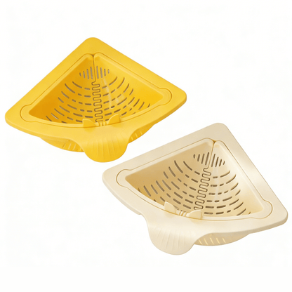 🧲✨ Magnetic Triangle Drain Basket | Multi-Function Sink Organizer & Food Strainer