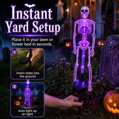 Turn Your Yard Into A Spooky Skull Path 💀🌙 Halloween Solar Garden Lights