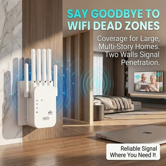 📶 AC1200 WiFi Range Extender – Boost Your Home WiFi Coverage