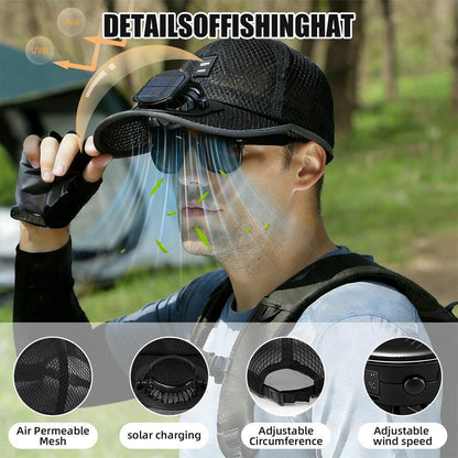 🔥🔥Father's Day Best Sellers ☀️🧢2026 Pro Outdoor Cooling Hat: Dual-Power Fan Cap