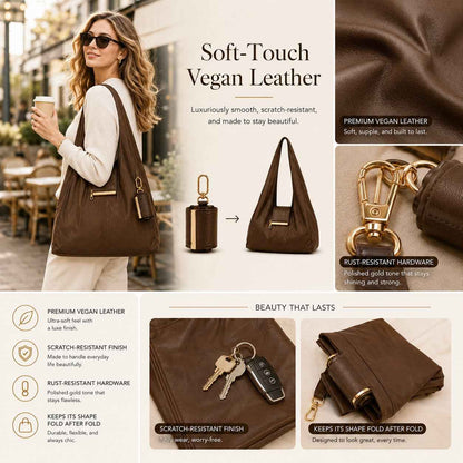 👜 2-in-1 Transformable Charm Tote Bag – Compact Keychain to Spacious Everyday Bag