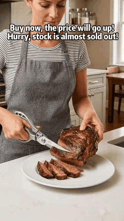 ✂️ Heavy-Duty Multifunction Kitchen Shears -Fish Scaler🐟 Bottle Opener🍾Safety Lock 🔪