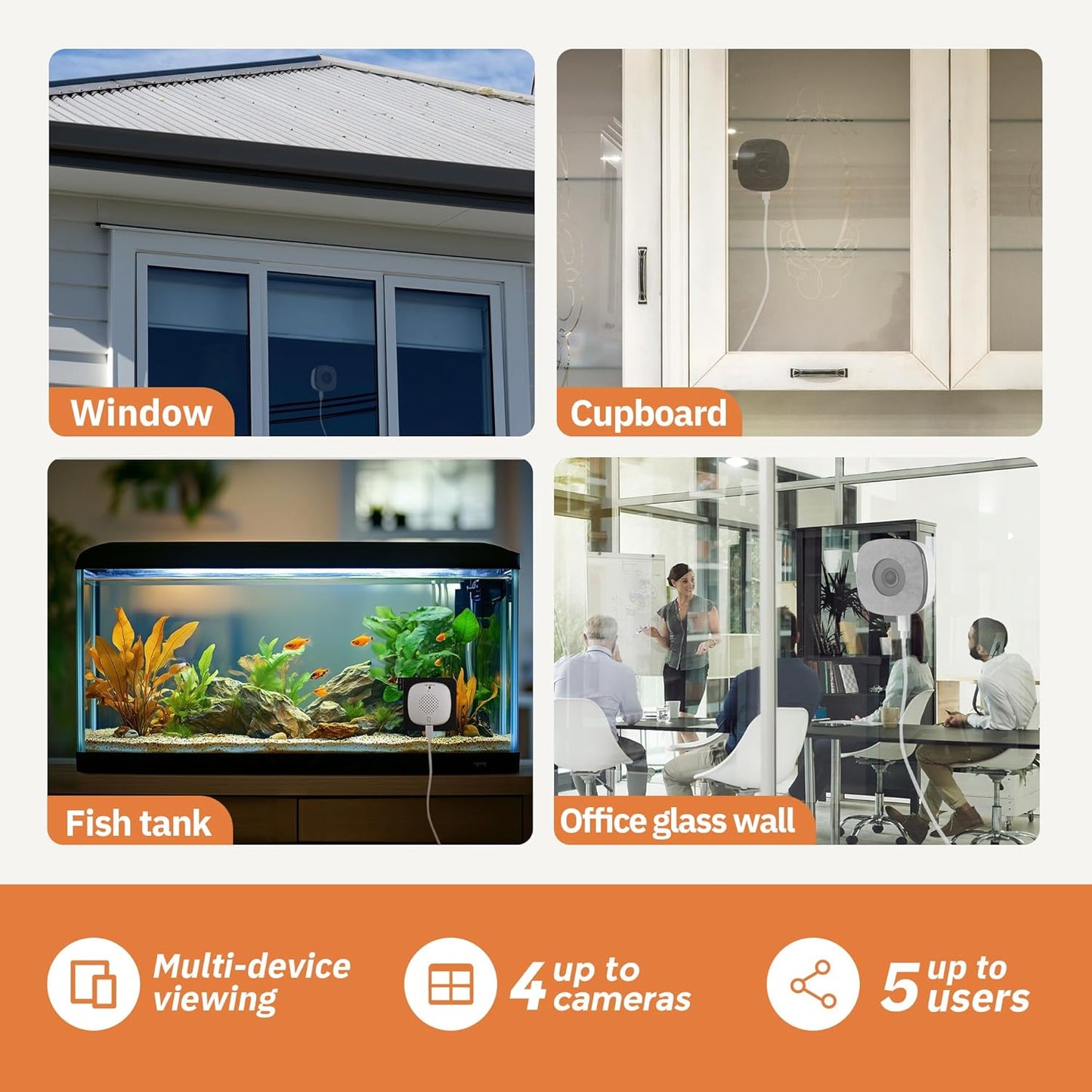 🎥 3MP 2K Window Camera 🔥 Color Night Vision 🌙 24/7 Recording & Smart Alerts 🚨 Supports 2.4GHz and 5GHz Wi-Fi Indoor Camera