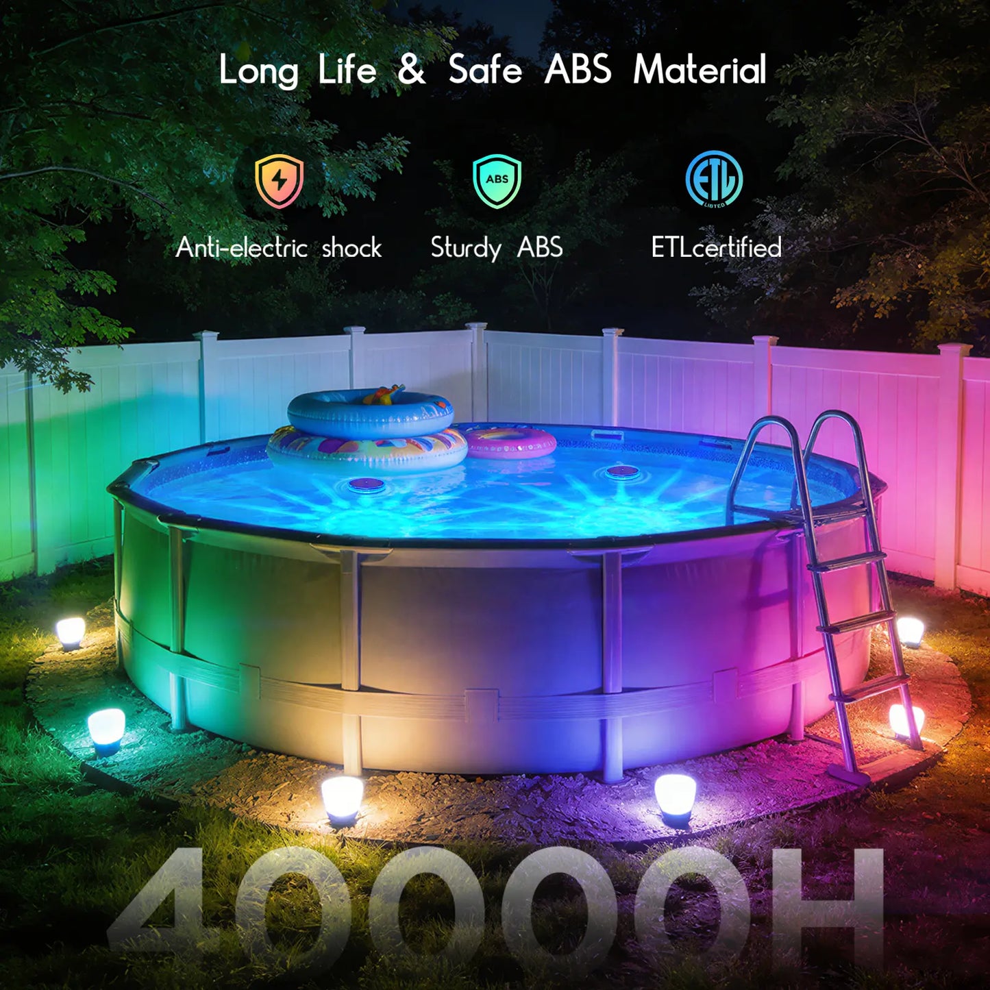 💥Limited Time 49% OFF🌈 Solar Floating Pool Lights | RGB Remote Control