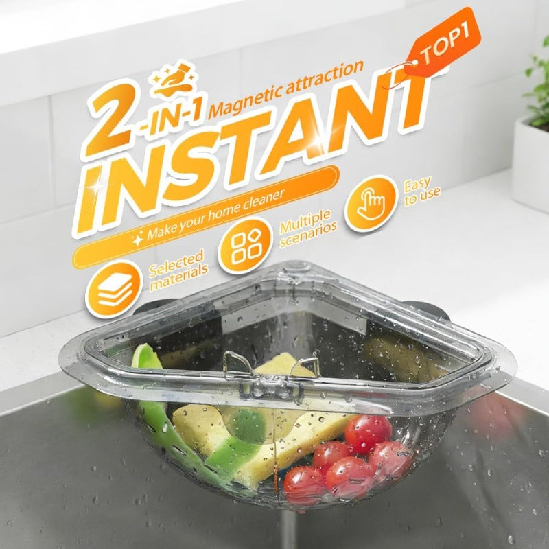 🔥54% OFF-Mother‘s Day Sale✨Magnetic Sink Basket-Stop Touching Soggy Scraps