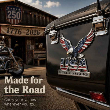 ★USA Faith, Family & Freedom* Metal Emblem
