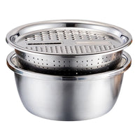 Grater plate +drain plate +stainless steel plate