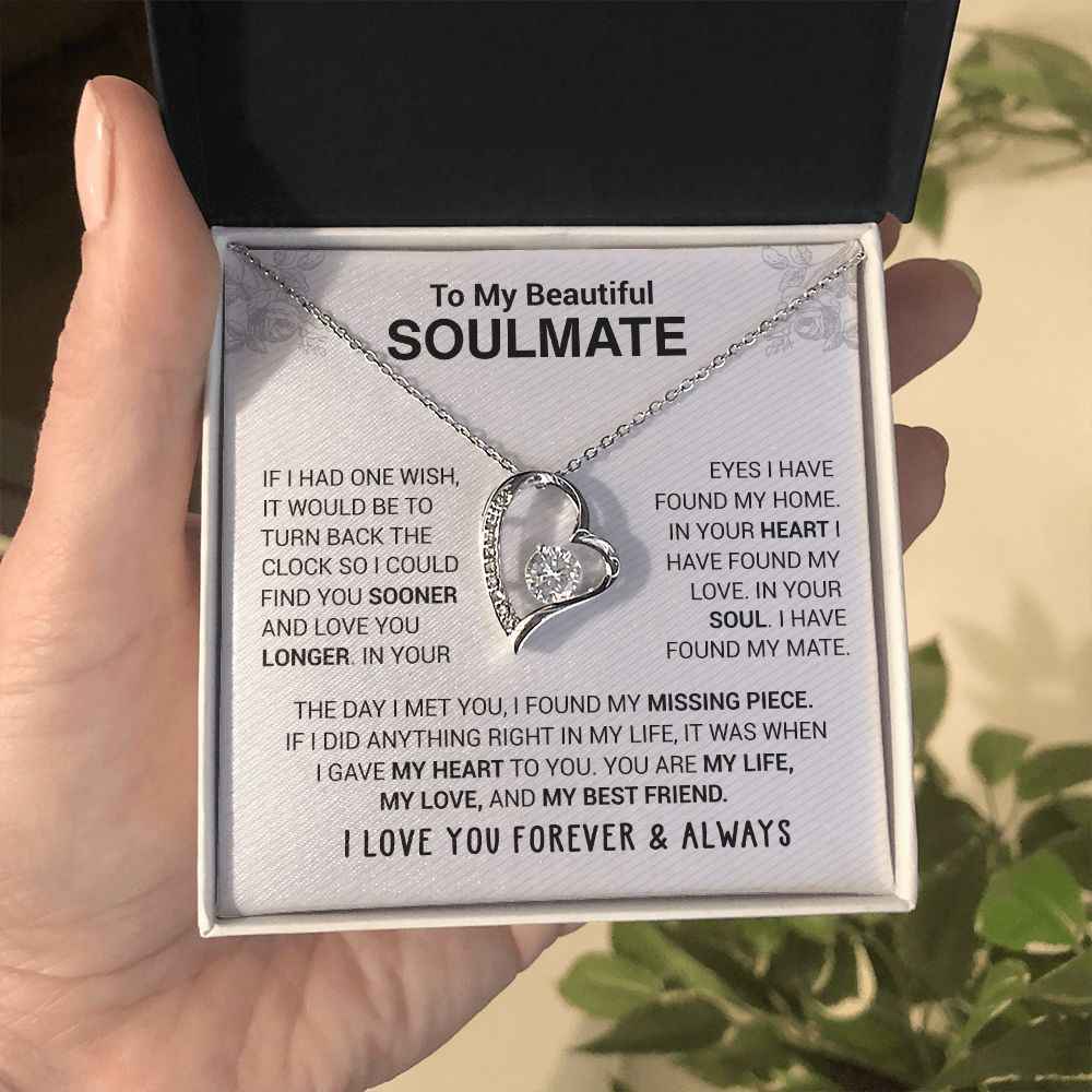 💖 To My Beautiful Soulmate Necklace | Gift for Your Loved One