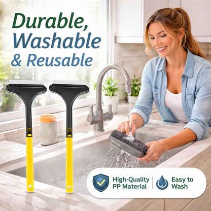 🧼2-in-1 Window & Surface Cleaning Brush – Wet & Dry Dual Use