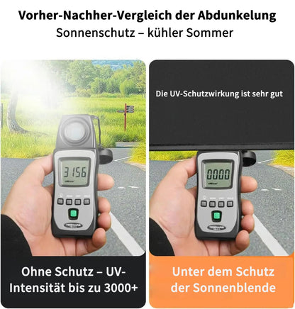 🚗Elektrostatische Sonnenschutzfolie für Autoseitenfenster – Sichtschutz, Hitzeschutz und Sonnenblende