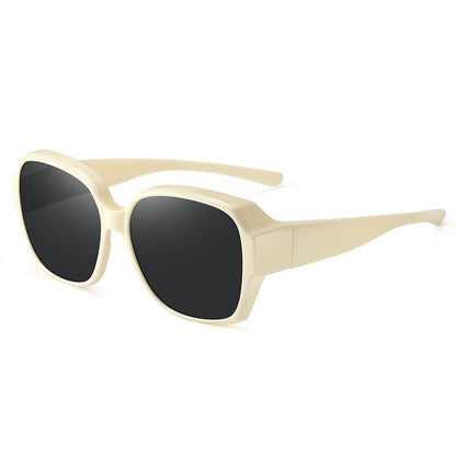 🎉BUY 1 GET 1 FREE 😎 Wraparound Cat-Eye Over Glasses Sunglasses – Full-Cover UV400 Shield Shades for Daylong Comfort 🕶️